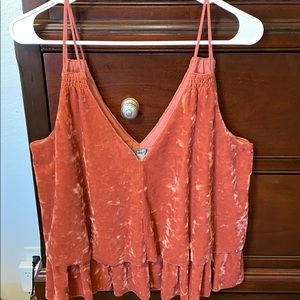 Velvet tank top